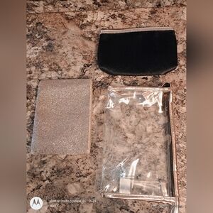 Elegant Glitter and Clear Key & Card Holder Set